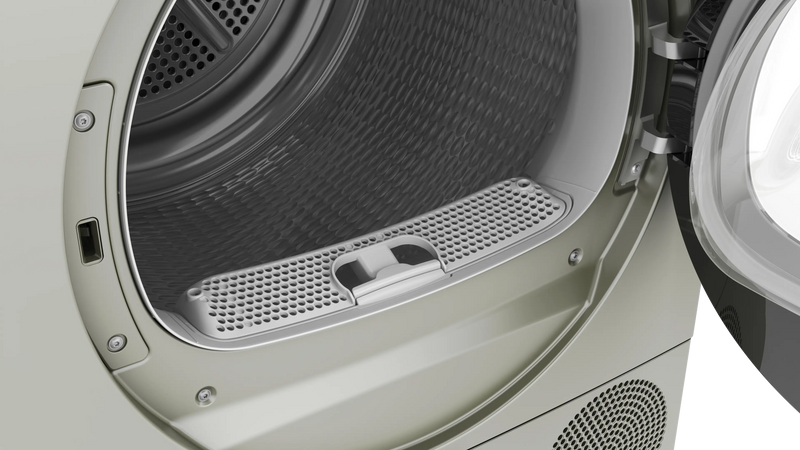 Bosch Series 6 WQG245S9GB - Silver 9KG Heat Pump Condenser Dryer, - A++ energy