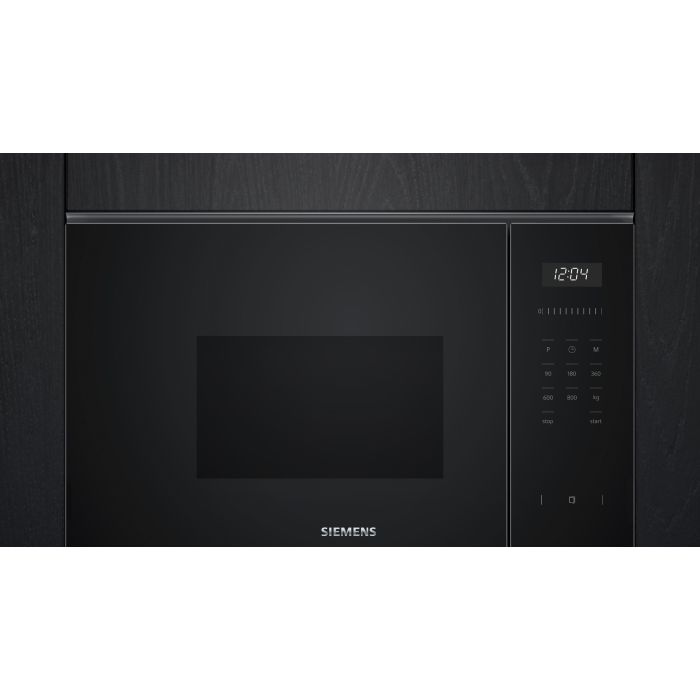 Siemens BF525LMB1B - Black Built-In Microwave - 20L Capacity - 800W Power