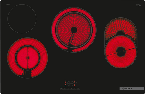Bosch PKH811BB1D - Black Electric Ceramic Hob - 80cm - 4 Cooking Zones