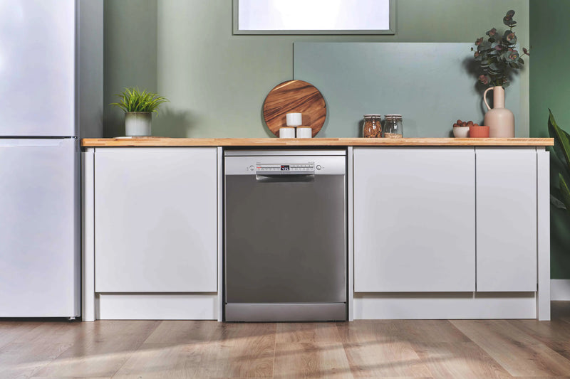 Bosch Series 2 SMS2HVI67G - Silver Freestanding Dishwasher - D energy