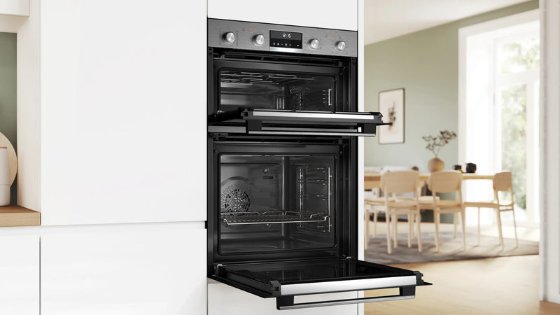 Bosch Series 6 MBA578BS7B - Stainless Steel Double Oven - 71L/34L - A Energy