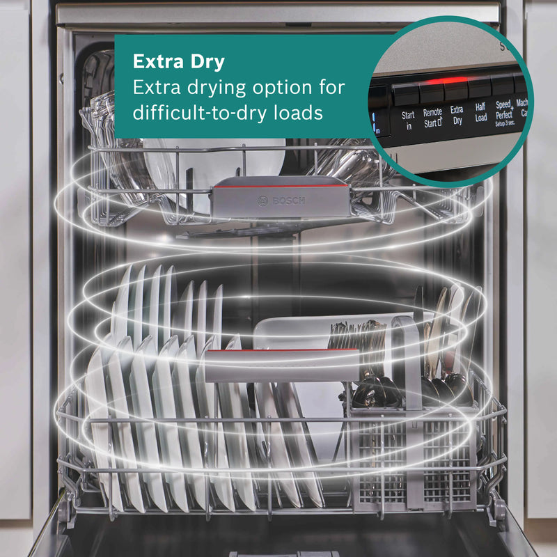 Bosch Series 4 SMS4EKI06G - Silver Freestanding Dishwasher - B energy
