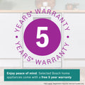 Bosch Series 6 SMS6TCW01G - White Freestanding Dishwasher - A energy