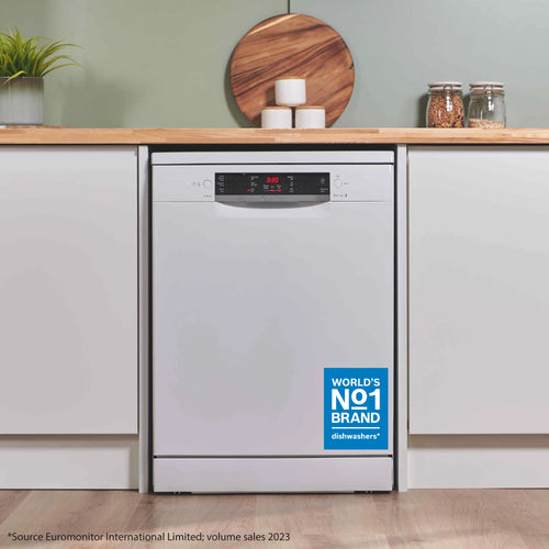 Bosch Series 2 SMS26AW08G Freestanding Dishwasher 60cm White E energy