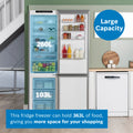 Bosch Series 4 KGN392LDFG - Silver Freestanding 70/30 Frost Free Fridge Freezer - D energy