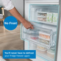 Bosch Series 4 KGN392LDFG - Silver Freestanding 70/30 Frost Free Fridge Freezer - D energy