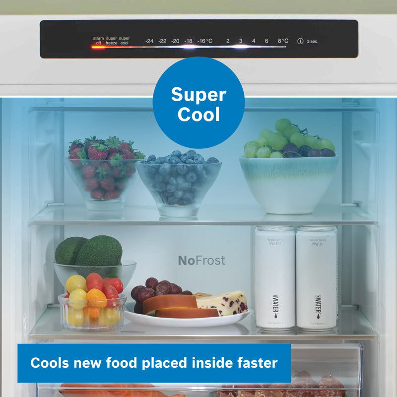 Bosch Series 4 KGN392LDFG - Silver Freestanding 70/30 Frost Free Fridge Freezer - D energy