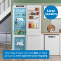 Bosch Series 4 KGN392WDFG - White Freestanding 70/30 Frost Free Fridge Freezer - D energy