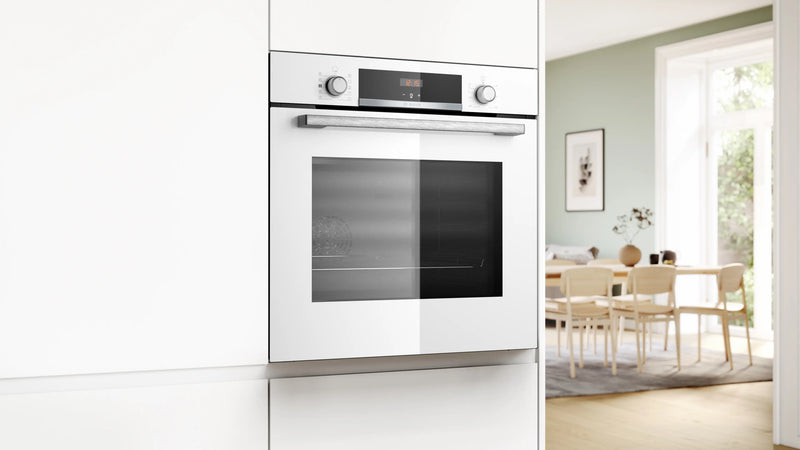 Bosch Series 4 HQA534BW3B - White Single Oven - 71L Capacity - A+ Energy Rating