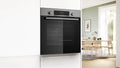Bosch Series 4 HQA574BS3B - Stainless Steel Single Oven - 71L Capacity - Pyrolytic Self-Cleaning - A+ Energy Rating