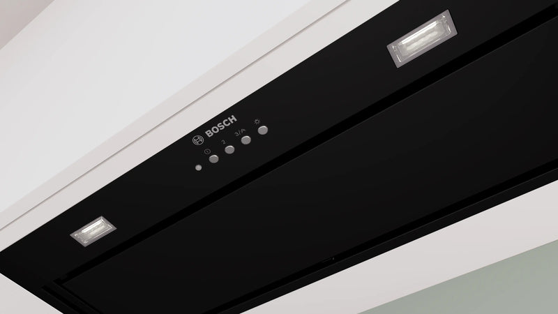 Bosch Series 6 DLN77AC60B - Black 70cm Canopy Cooker Hood - 730 m³/h Boost - A energy