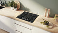 Bosch Series 4 PNP6B6K40 - Black Glass Gas Hob - 60cm