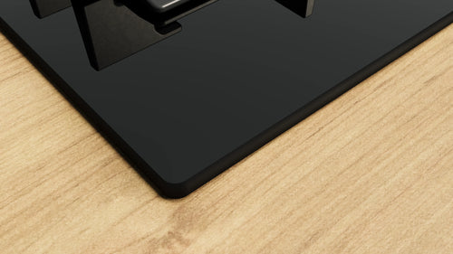 Bosch PPQ7A6I40 - Black Gas Hob - 75cm Tempered Glass - 5 Zones