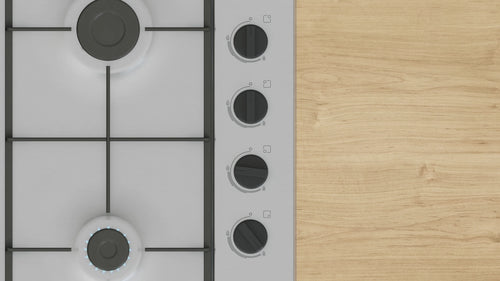 Bosch PBP6B5K60 - Stainless Steel 60cm Gas Hob - 4 Cooking Zones