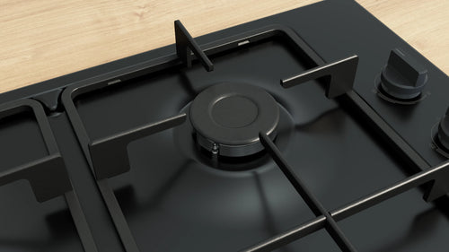 Bosch PBP6B6K60 - Black Gas Hob - 60cm - 4 Cooking Zones