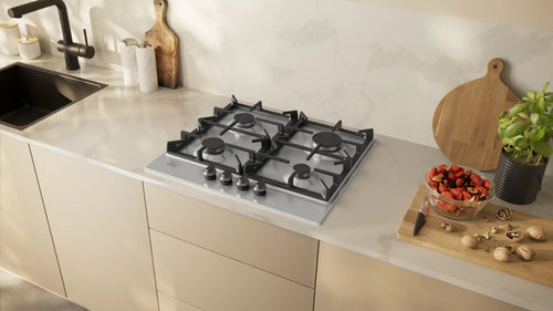 Neff T26CIP8N0 - Stainless Steel Gas Hob - 60cm 4 Burners - FlameSelect®
