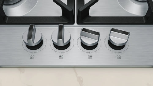 Neff T26CIP8N0 - Stainless Steel Gas Hob - 60cm 4 Burners - FlameSelect®