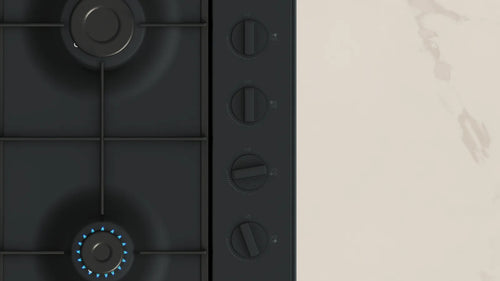 Neff T26BKP6S0 - Black 60cm Gas Hob - 4 Cooking Zones