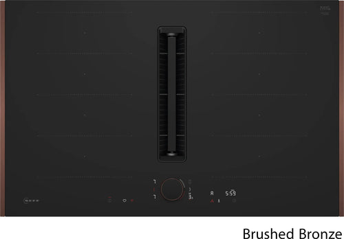 Neff V68YYX4B0 - Matt Black 80cm Induction Hob with Integrated Ventilation - 4 Zones - B Energy