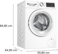 Bosch Series 4 WNA134U8GB - White 8KG/5KG Washer Dryer - 1400 RPM - C/E energy