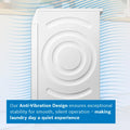 Bosch Series 4 WAN28258GB - White Freestanding 8KG Washing Machine - 1400 RPM - A energy