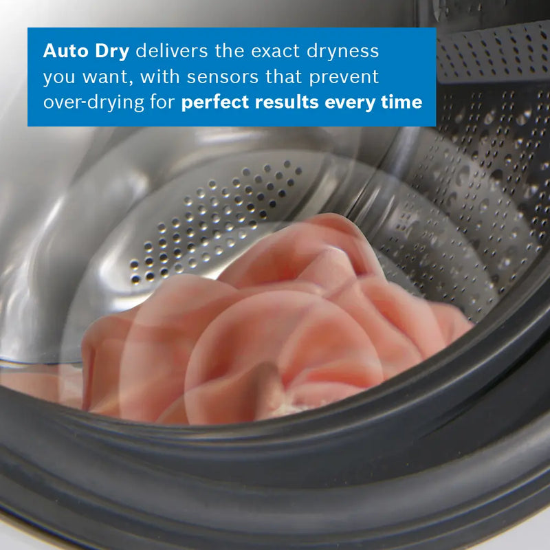 Bosch Series 6 WQG24502GB - White 9KG Heat Pump Tumble Dryer - C Energy