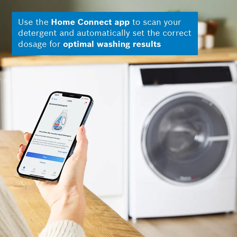 Bosch Series 8 WNC25410GB - White 10.5KG/6KG Washer Dryer - 1400 RPM - A/D energy