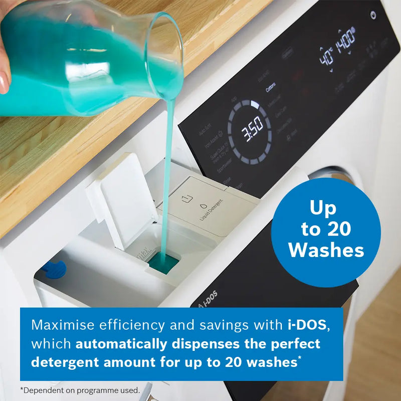 Bosch Series 8 WNC25410GB - White 10.5KG/6KG Washer Dryer - 1400 RPM - A/D energy