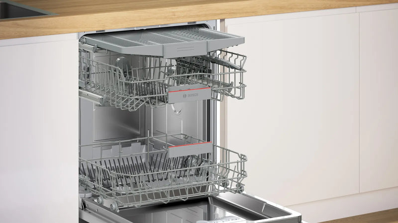 Bosch Series 4 SBH4HVX00G - Stainless steel Integrated Dishwasher - D energy