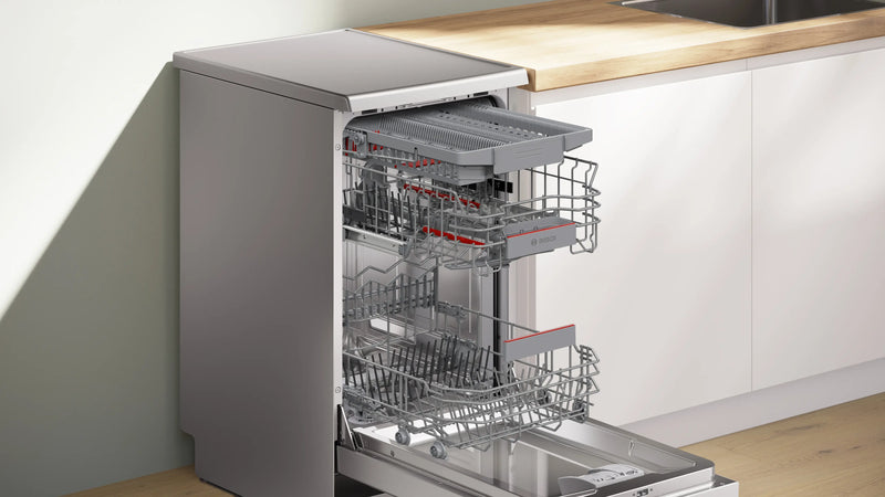 Bosch Series 4 SPS4HMI49G - Silver Freestanding Dishwasher - E energy
