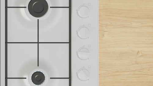 Bosch PBP6B2K60 - White Gas Hob - 60cm - 4 Cooking Zones
