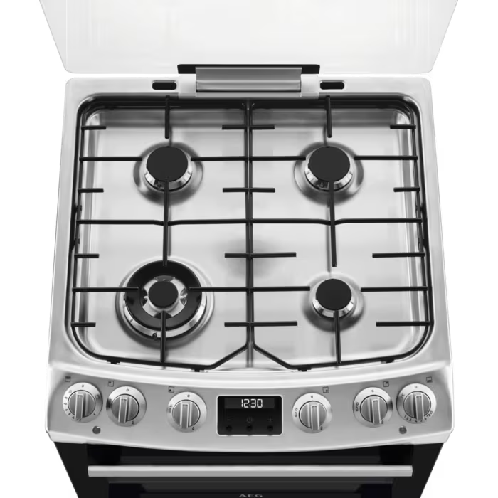 AEG CGX6130ACM - Stainless Steel Gas Cooker with Double Oven - 4 Zones - A Energy