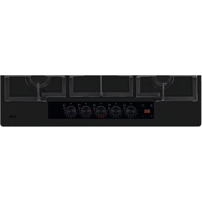 AEG HKB75341NL - Matt Black 75cm Gas Hob - 5 Burners