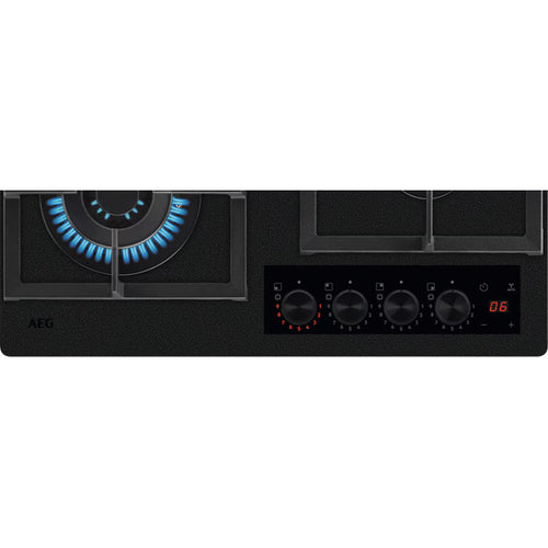 AEG HKB64341NL - Matt Black Gas Hob - 4 Burners - 74.5cm