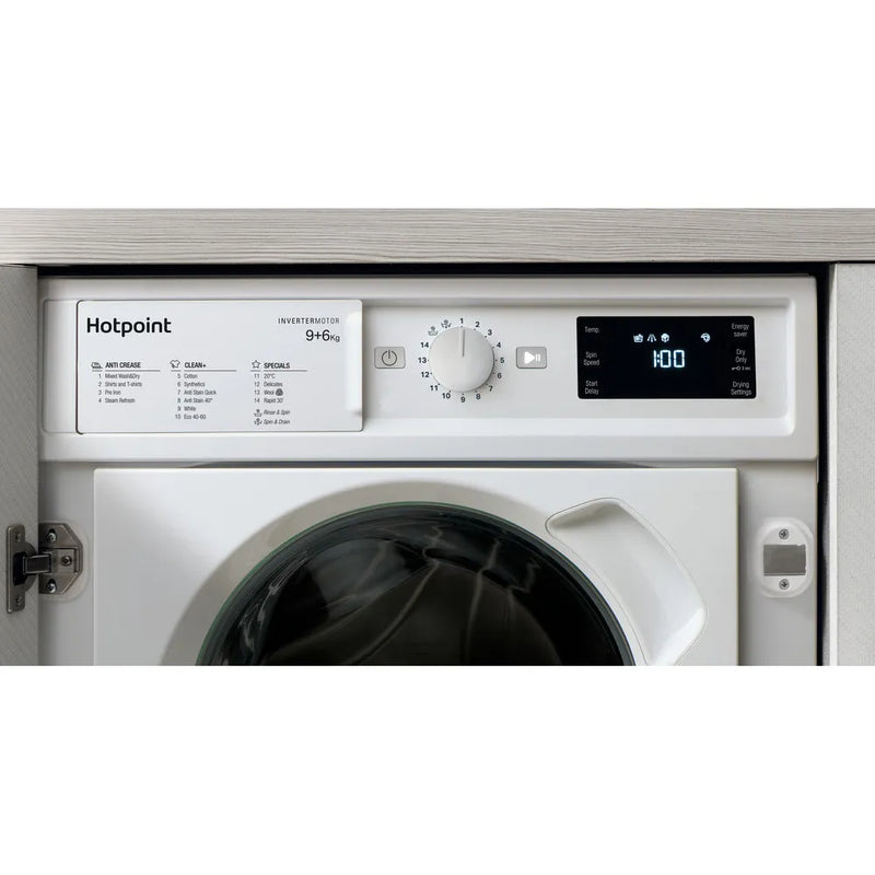Hotpoint BI WDHG 961485 UK - Integrated 9KG/6KG Washer Dryer - 1400 RPM - D energy