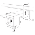Hotpoint BI WMHG 81485 UK - Integrated 8KG Washing Machine - 1400 RPM - B energy - Display