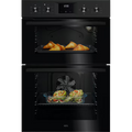AEG OU5NP20B - Black Built-In Electric Double Oven - 66L + 46L - A Energy