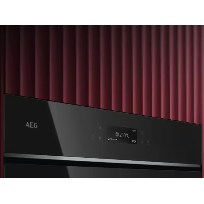 AEG TE7CP61B - Gloss Black Built-in Double Oven - 61L - A Energy