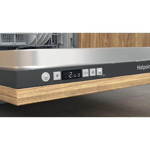 Hotpoint H2I HD526 UK - Silver Integrated Dishwasher - E energy - Display