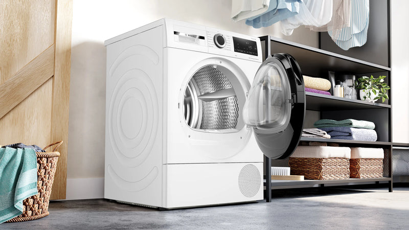 Bosch Series 6 WQG24500GB - White 9KG Heat Pump Tumble Dryer - A+++ Energy