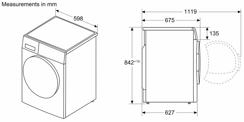 Bosch Series 8 WRB247C9GB - White 9KG Heat Pump Tumble Dryer - A+++ Energy