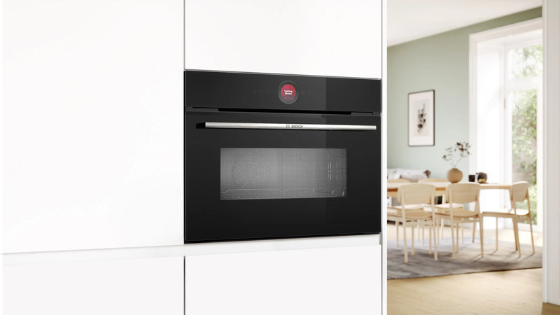 Bosch Series 8 CMG7241B1B - Black Electric Built-in Combination Microwave