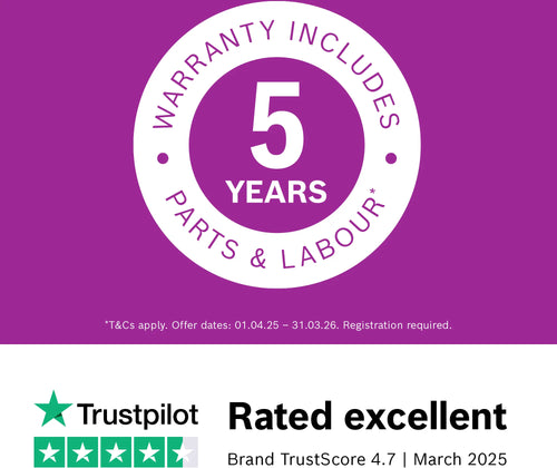 Bosch Series 4 DWK67FN60B - Black Chimney Extractor Hood - A+ energy