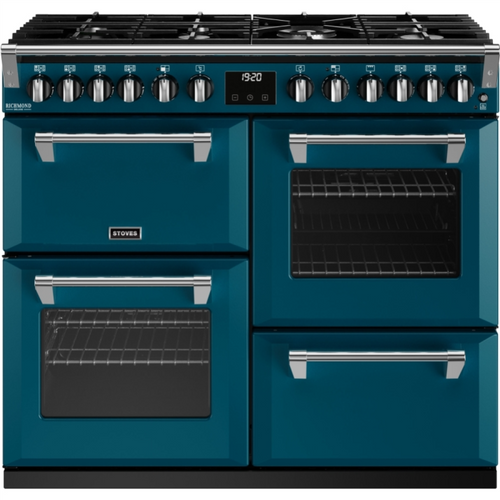 Stoves ST DX RICH D1000DF KTE 444411545 100cm Dual Fuel Range Cooker - 183L Capacity - A Energy Rating