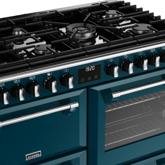 Stoves ST DX RICH D1000DF KTE 444411545 100cm Dual Fuel Range Cooker - 183L Capacity - A Energy Rating