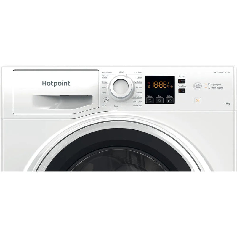 Hotpoint NSWA 1146 WW UK - White 11KG Washing Machine - 1400 RPM - A energy