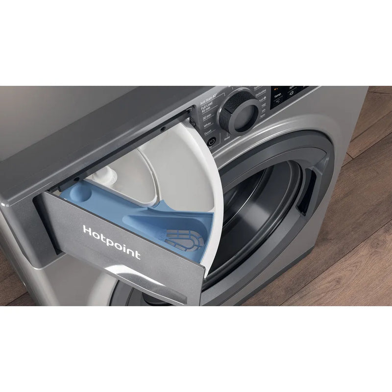 Hotpoint NSWF 946 GG UK - Graphite Freestanding 9KG Washing Machine - 1400 RPM - A energy