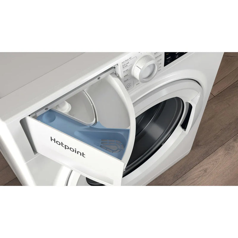 Hotpoint NSWM 1046 W UK - White Freestanding 10KG Washing Machine - 1400 RPM - A energy