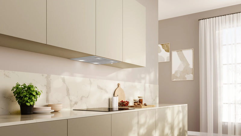 Neff D5655X2GB - Silver Metallic Canopy Cooker Hood - 53cm - D Energy