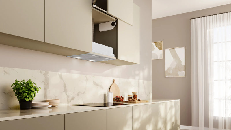 Neff D5655X2GB - Silver Metallic Canopy Cooker Hood - 53cm - D Energy